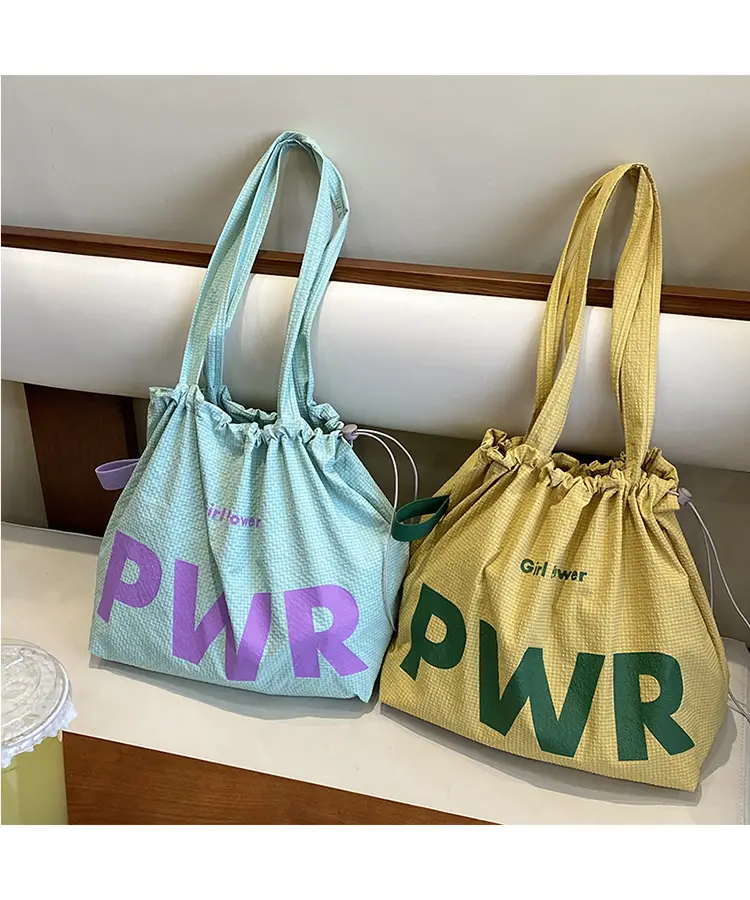 2025 Waterproof Nylon Tote Bag with PWR Print — feature 31