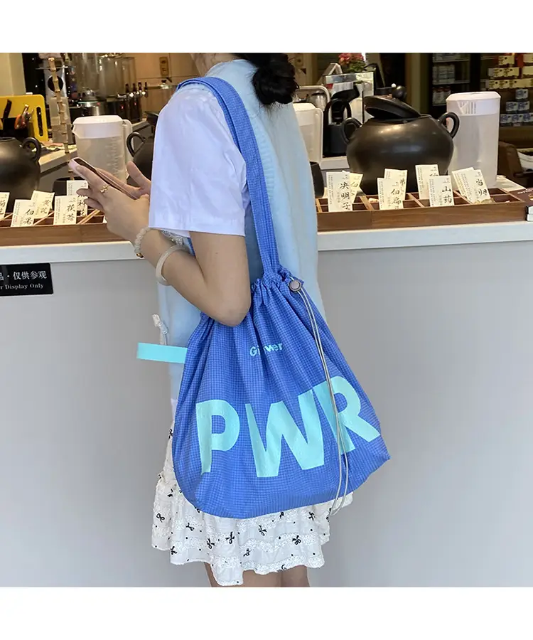 2025 Waterproof Nylon Tote Bag with PWR Print — feature 34