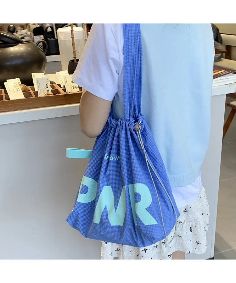 2025 Waterproof Nylon Tote Bag with PWR Print — feature 37