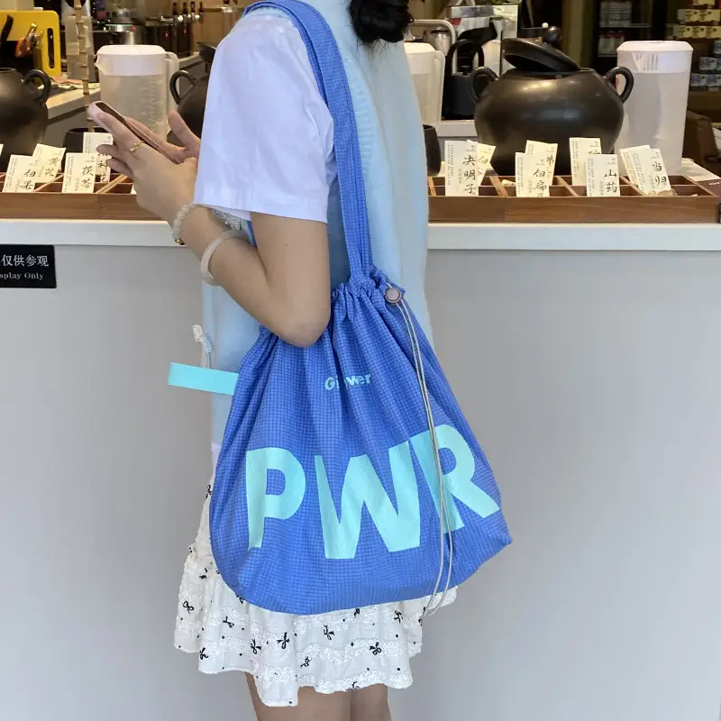 2025 Waterproof Nylon Tote Bag with PWR Print - Image 3