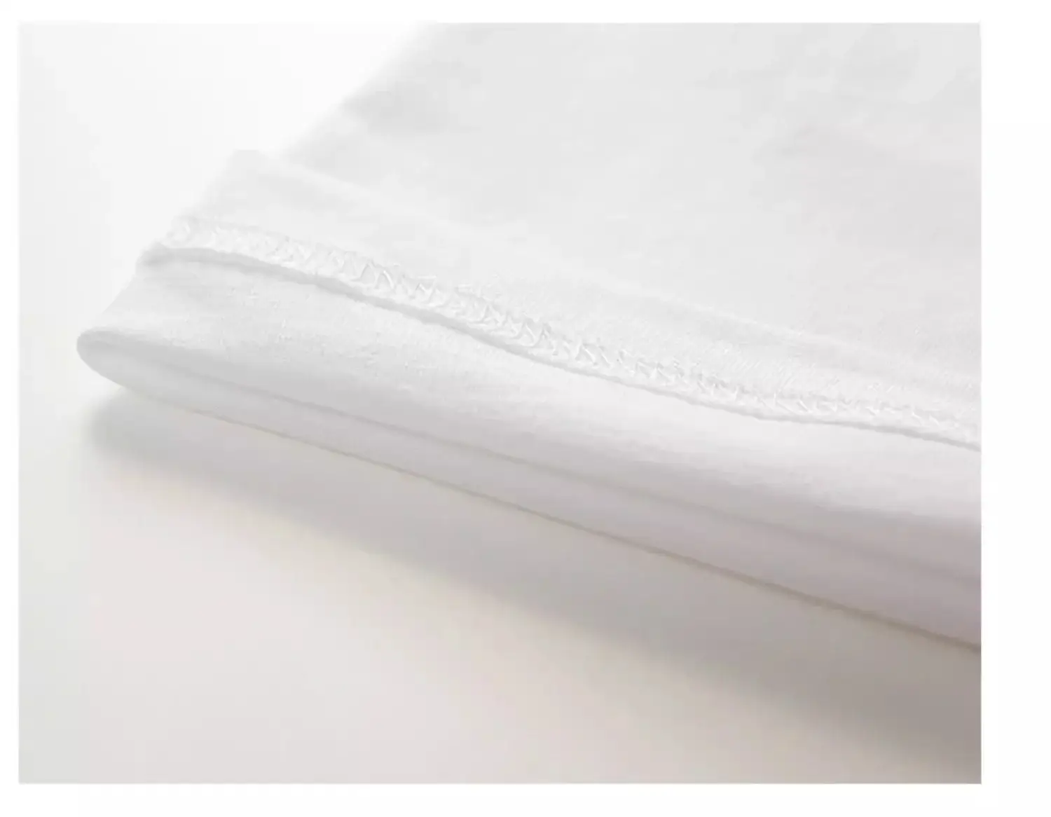 Men White Cotton Crew Neck T-Shirt 260g — feature 16