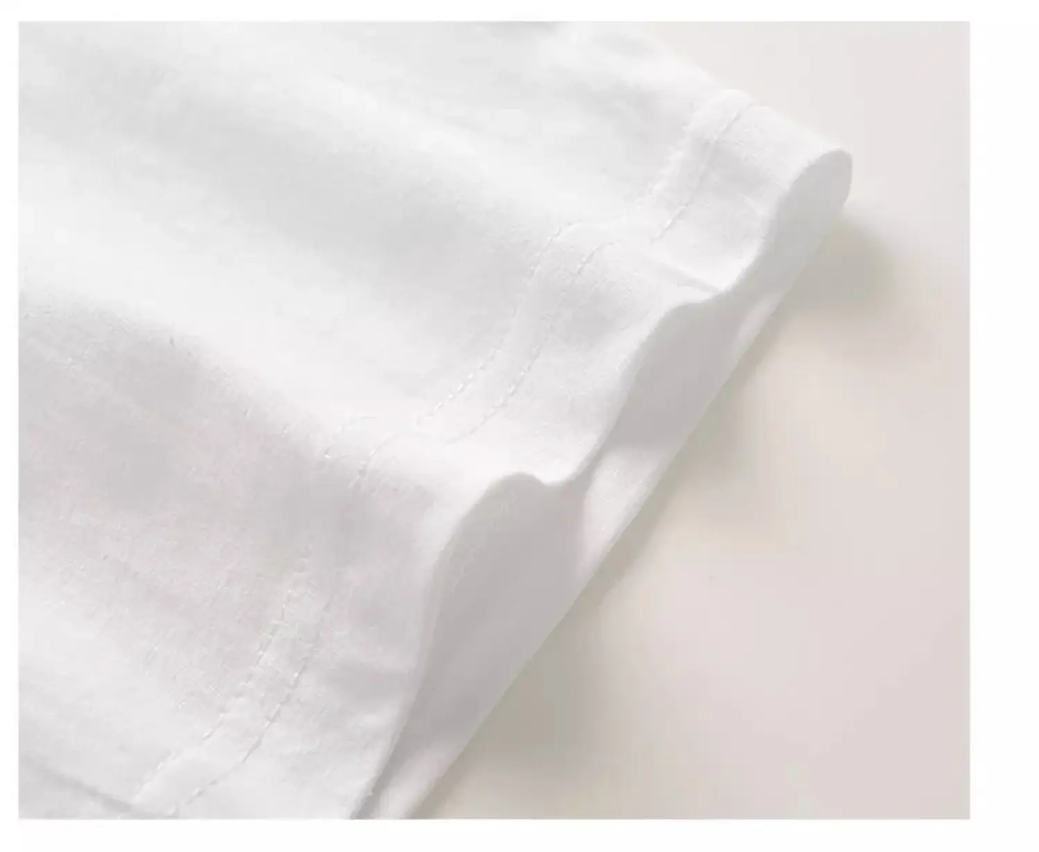 Men White Cotton Crew Neck T-Shirt 260g — feature 17