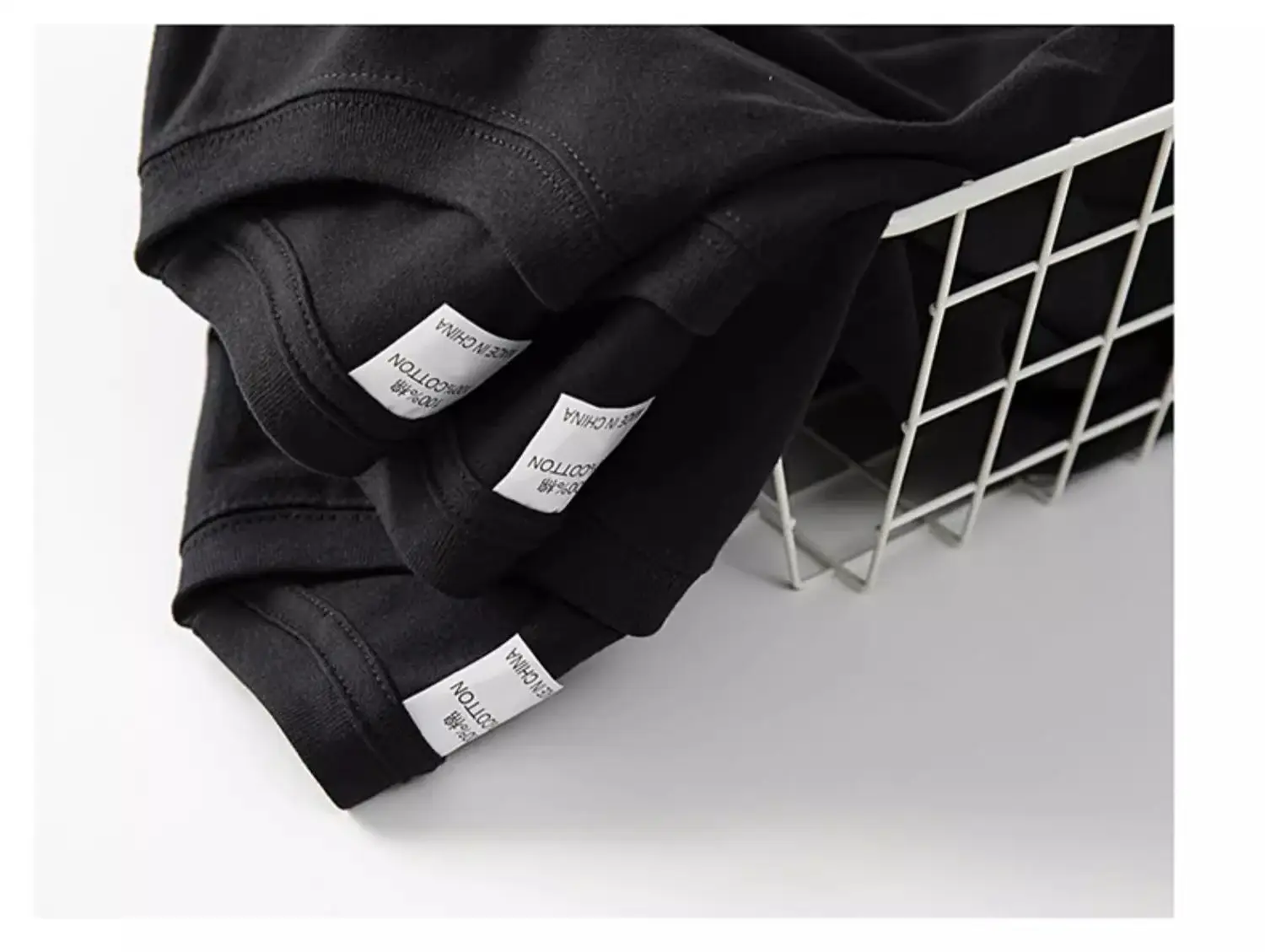 Men White Cotton Crew Neck T-Shirt 260g — feature 22