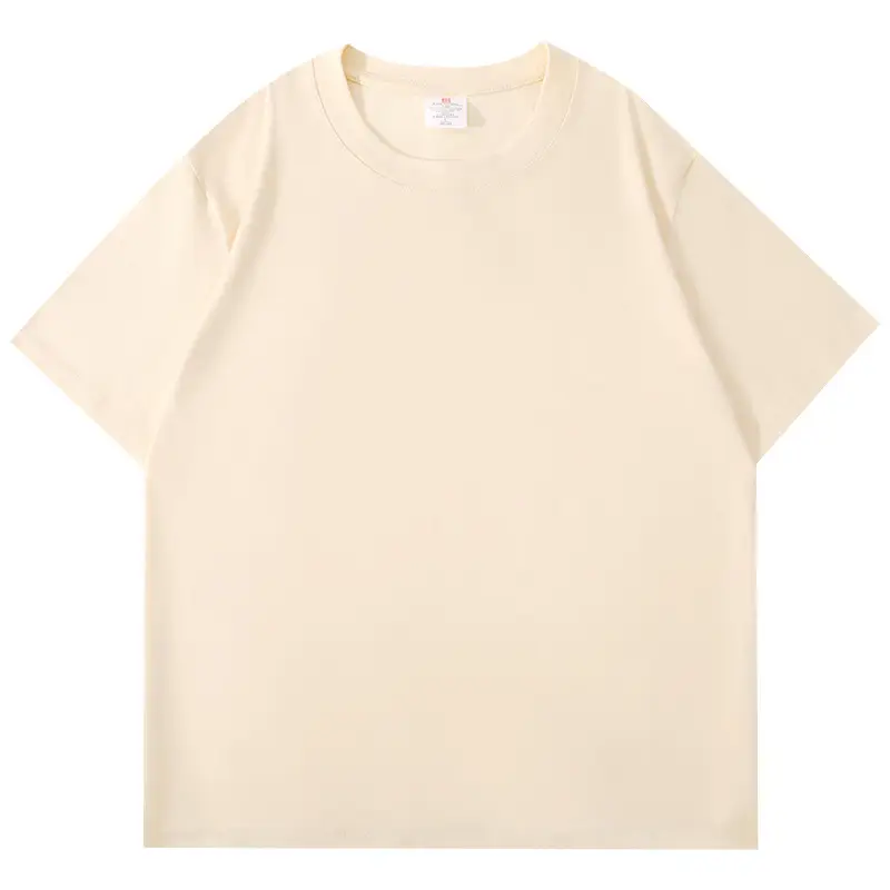 Men White Cotton Crew Neck T-Shirt 260g - Image 10