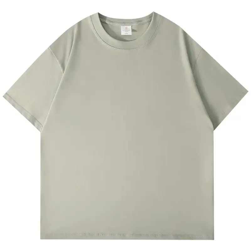 Men White Cotton Crew Neck T-Shirt 260g - Image 14