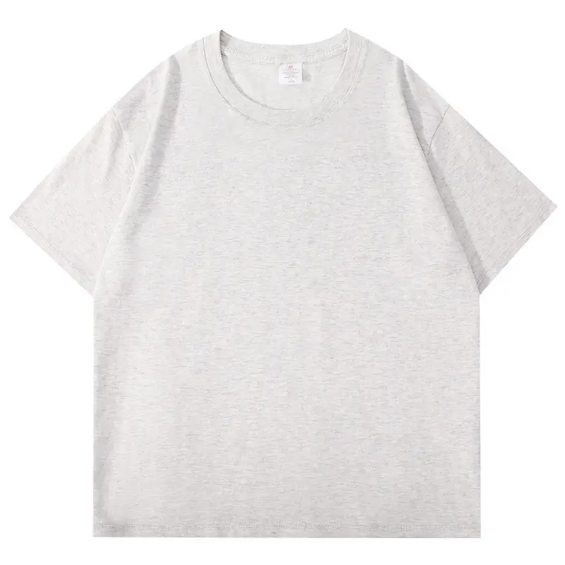 Men White Cotton Crew Neck T-Shirt 260g - Image 16