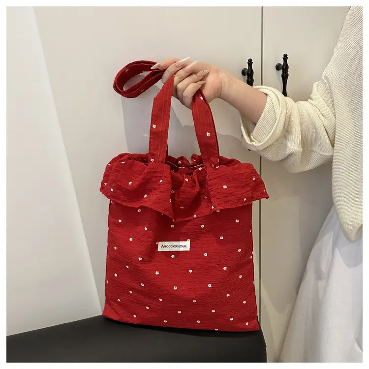 Fairy Ruffled Mesh Tote Bag Women Spring New — feature 14