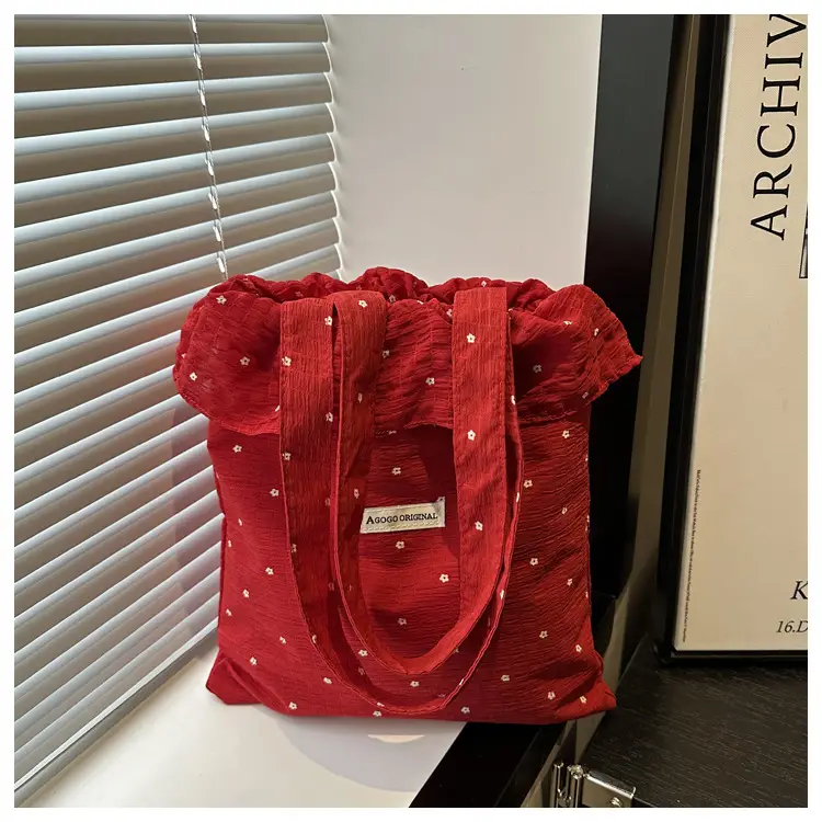 Fairy Ruffled Mesh Tote Bag Women Spring New — feature 24
