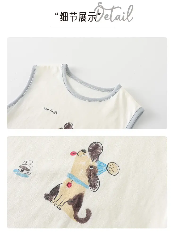 Boys Cotton Sleeveless Vest T-Shirt Cartoon Print 2026 — feature 6