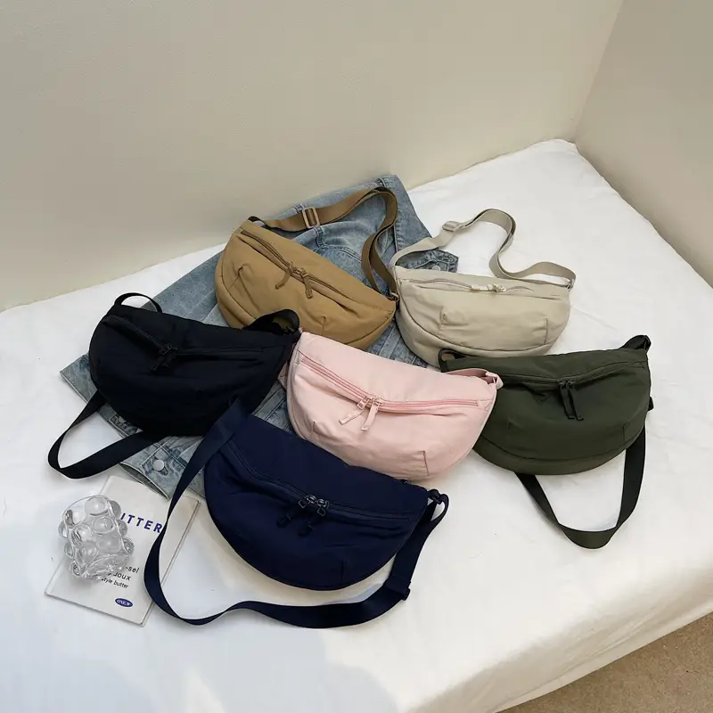 Pink Korean Style Crossbody Chest Bag for Women