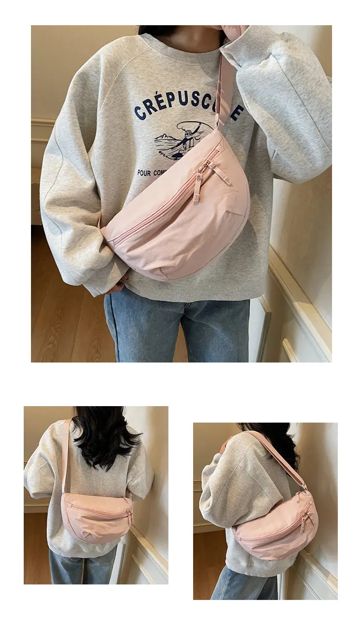 Pink Korean Style Crossbody Chest Bag for Women — feature 16