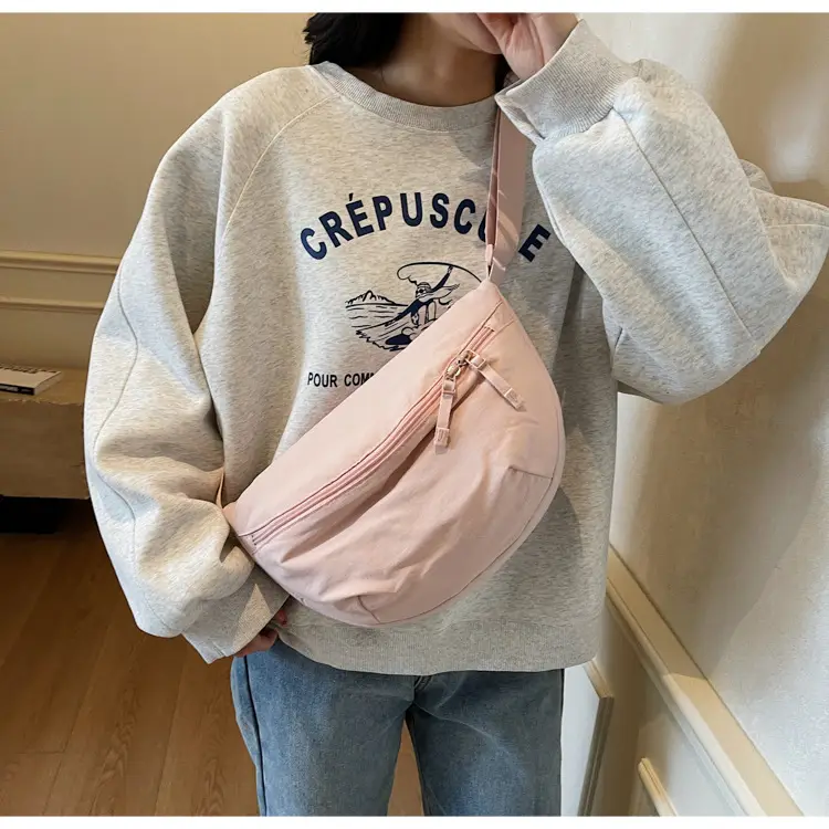 Pink Korean Style Crossbody Chest Bag for Women — feature 33