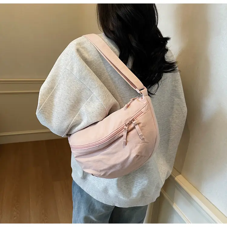 Pink Korean Style Crossbody Chest Bag for Women — feature 34