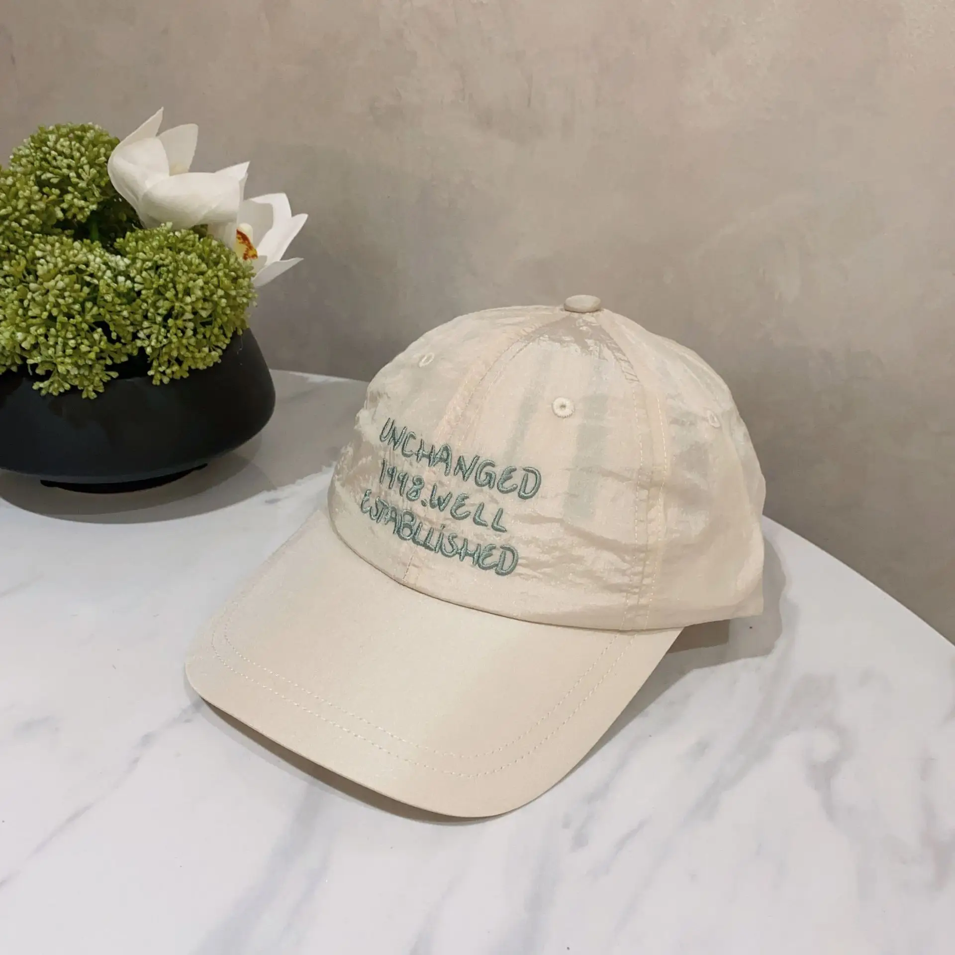 Korean Style Letter Embroidered Baseball Cap for Men Women - Image 2