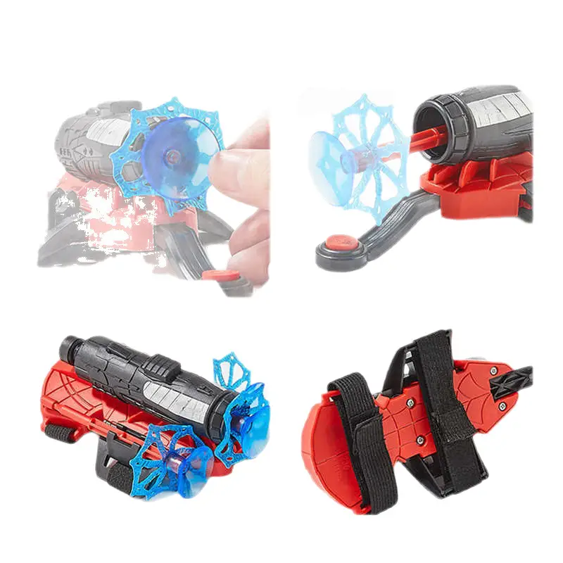 Spider-Man Launcher Spider Hero Web-Spitting Gloves Children's Toy Factory Boys' Soft Bullet Launchable Toy