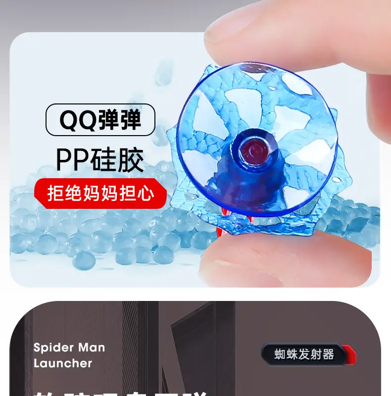 Spider-Man Launcher Spider Hero Web-Spitting Gloves Children's Toy Factory Boys' Soft Bullet Launchable Toy — feature 12