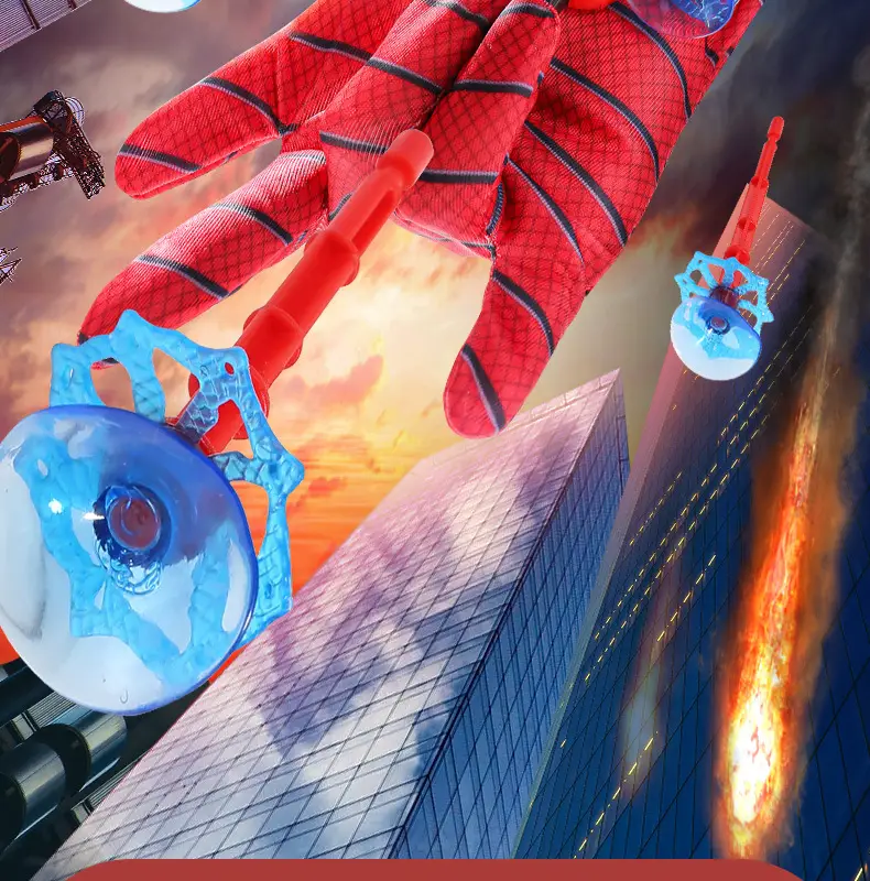 Spider-Man Launcher Spider Hero Web-Spitting Gloves Children's Toy Factory Boys' Soft Bullet Launchable Toy — feature 2