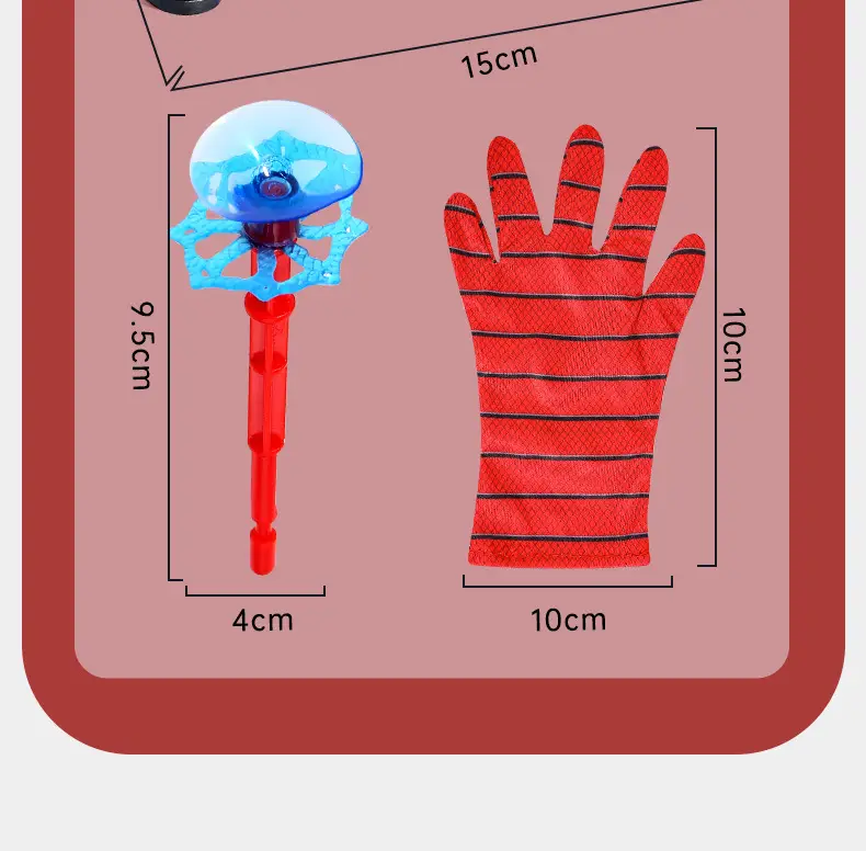 Spider-Man Launcher Spider Hero Web-Spitting Gloves Children's Toy Factory Boys' Soft Bullet Launchable Toy — feature 20