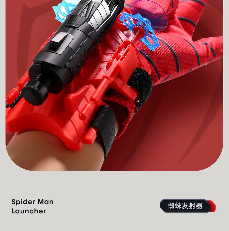 Spider-Man Launcher Spider Hero Web-Spitting Gloves Children's Toy Factory Boys' Soft Bullet Launchable Toy — feature 4