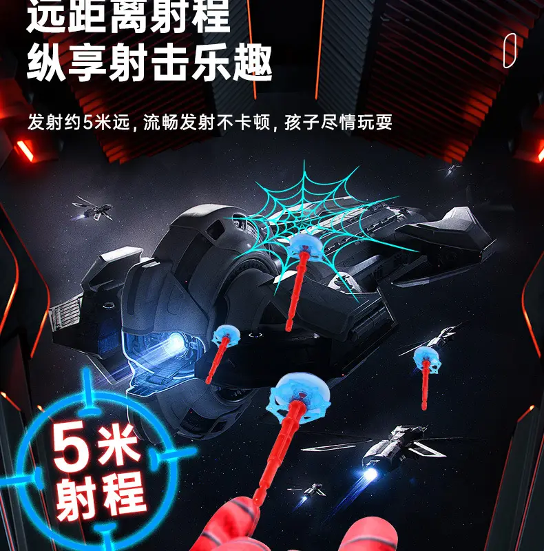 Spider-Man Launcher Spider Hero Web-Spitting Gloves Children's Toy Factory Boys' Soft Bullet Launchable Toy — feature 7