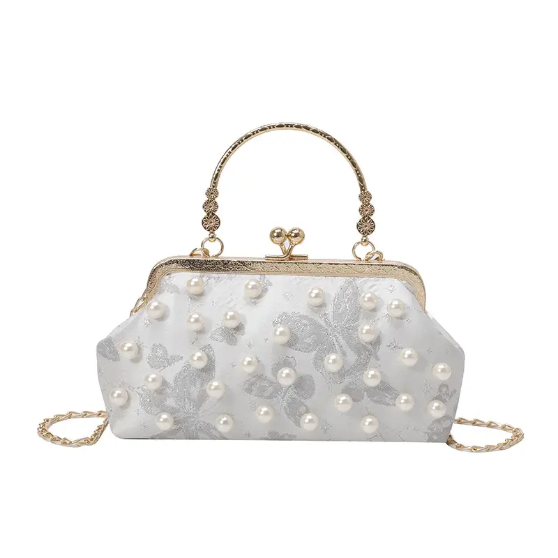 Pearl Chain Shoulder Crossbody Bag for Women