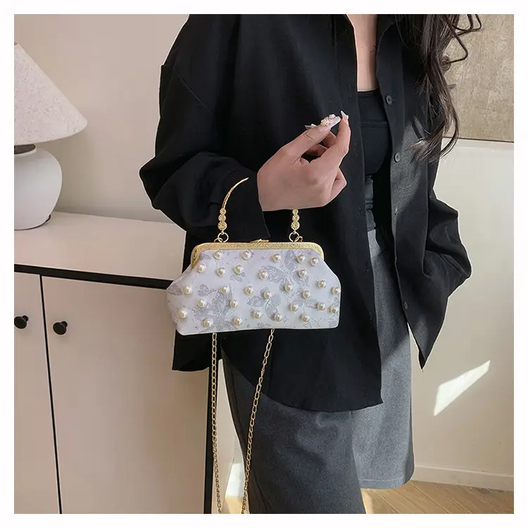Pearl Chain Shoulder Crossbody Bag for Women — feature 11