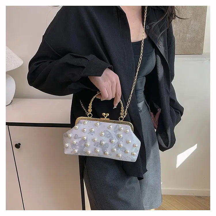Pearl Chain Shoulder Crossbody Bag for Women — feature 12