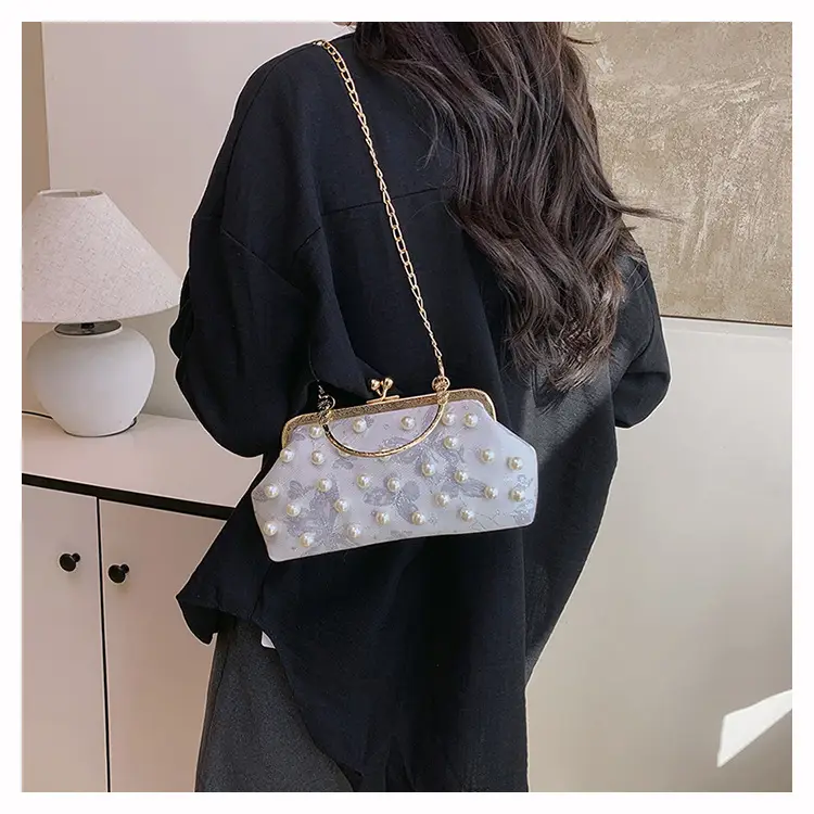 Pearl Chain Shoulder Crossbody Bag for Women — feature 13