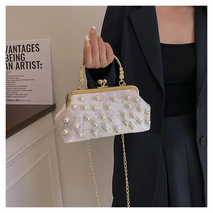 Pearl Chain Shoulder Crossbody Bag for Women — feature 14
