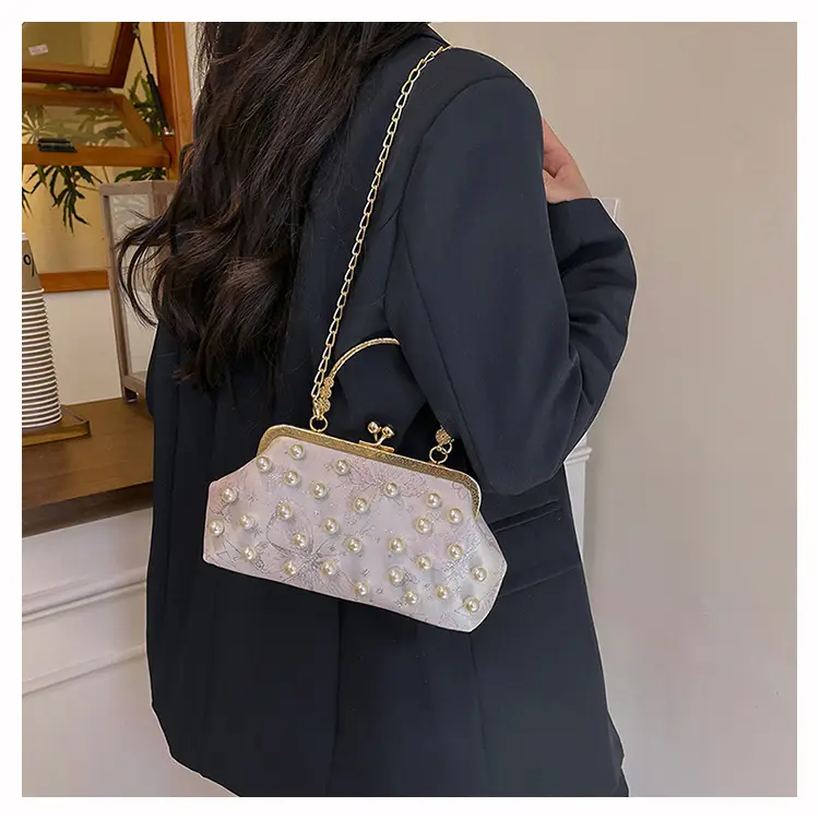 Pearl Chain Shoulder Crossbody Bag for Women — feature 16
