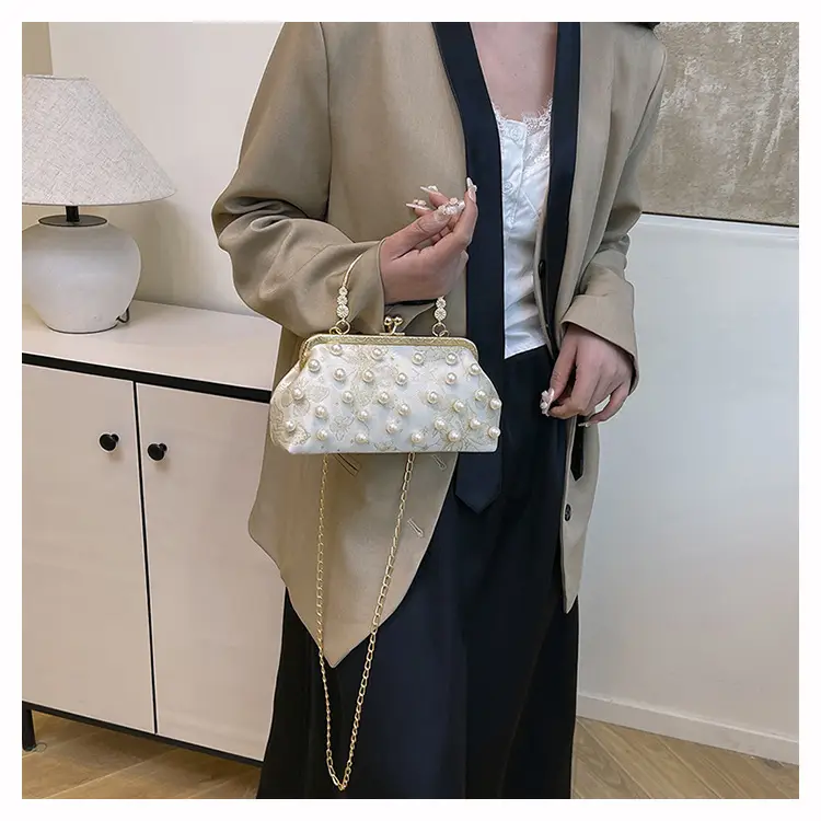 Pearl Chain Shoulder Crossbody Bag for Women — feature 17