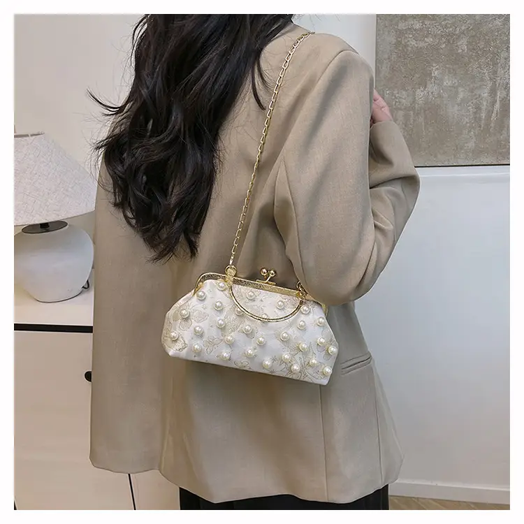 Pearl Chain Shoulder Crossbody Bag for Women — feature 19