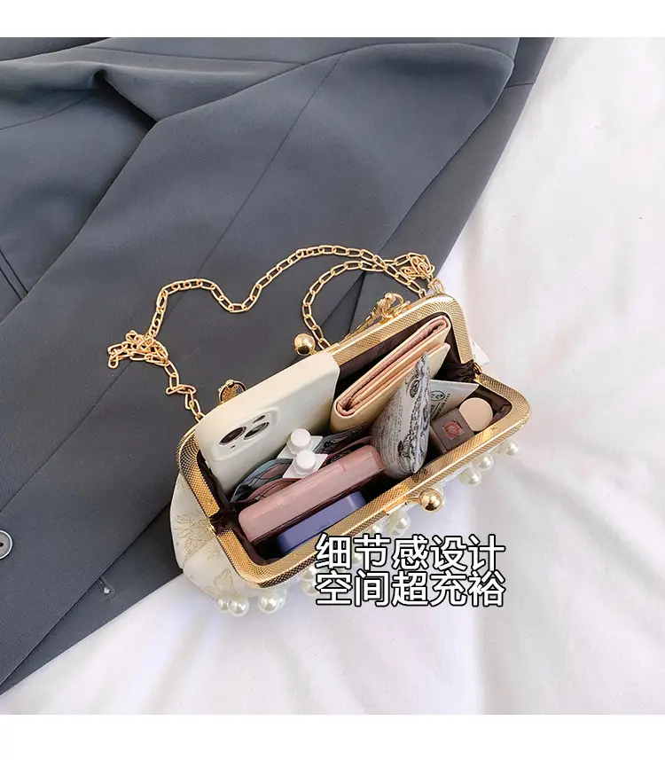 Pearl Chain Shoulder Crossbody Bag for Women — feature 5