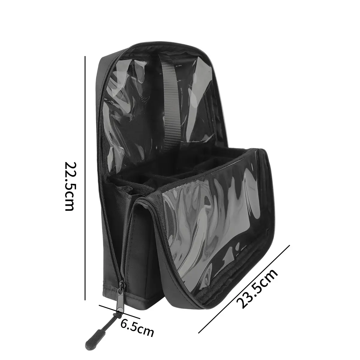 Square Detachable Makeup Brush Bag Magnetic Lock 22.5cm