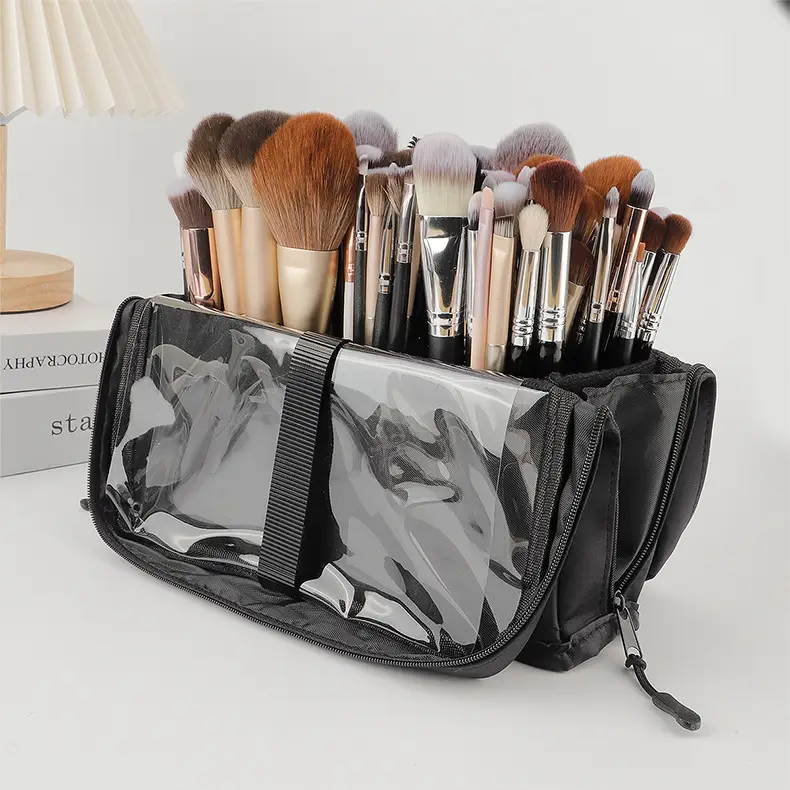 Square Detachable Makeup Brush Bag Magnetic Lock 22.5cm — feature 14