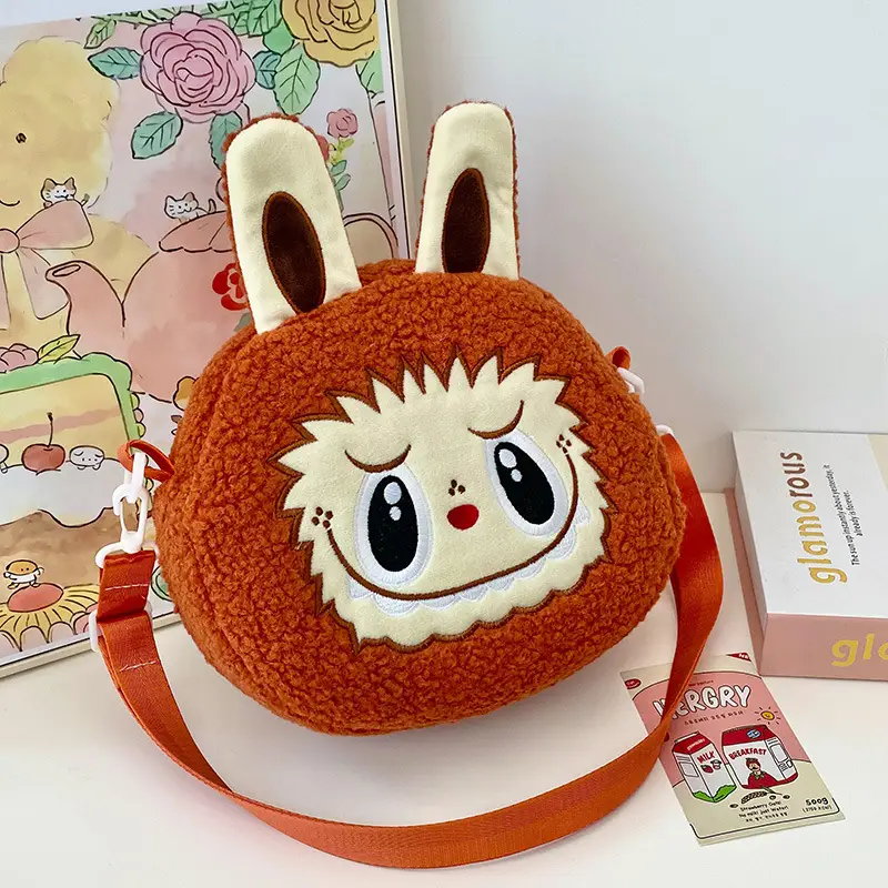 Cute Cartoon Plush Shoulder Bag for Girls - Image 4