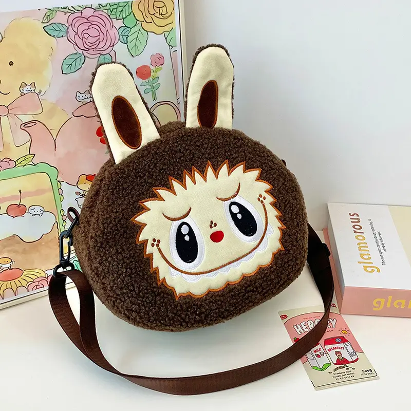 Cute Cartoon Plush Shoulder Bag for Girls - Image 5
