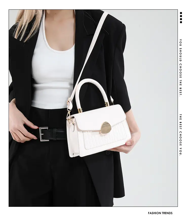 Orange PU Croc Shoulder Crossbody Bag 2025 — feature 1