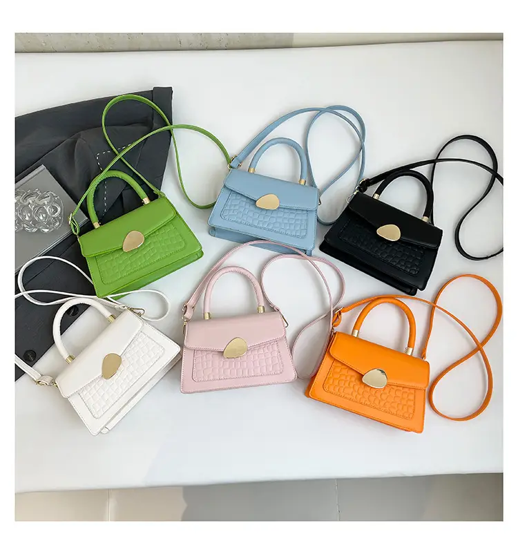 Orange PU Croc Shoulder Crossbody Bag 2025 — feature 35