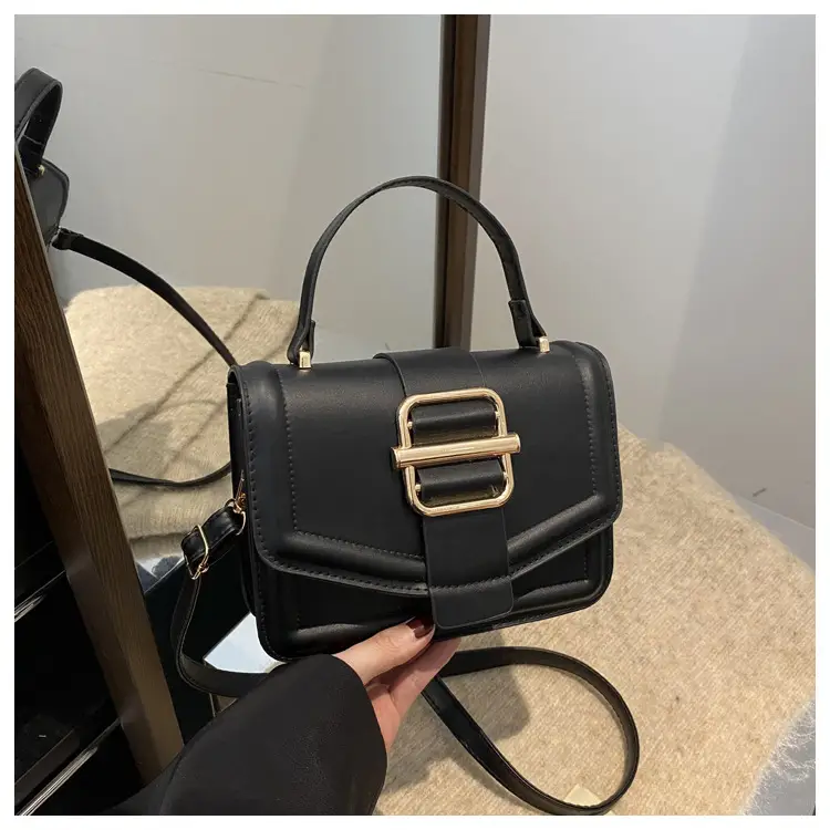 White Retro Textured Shoulder Bag for Women — feature 16