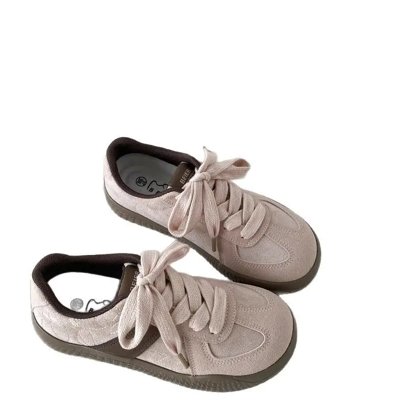 Women's 2025 Spring Shoes White Retro German Training - Image 6