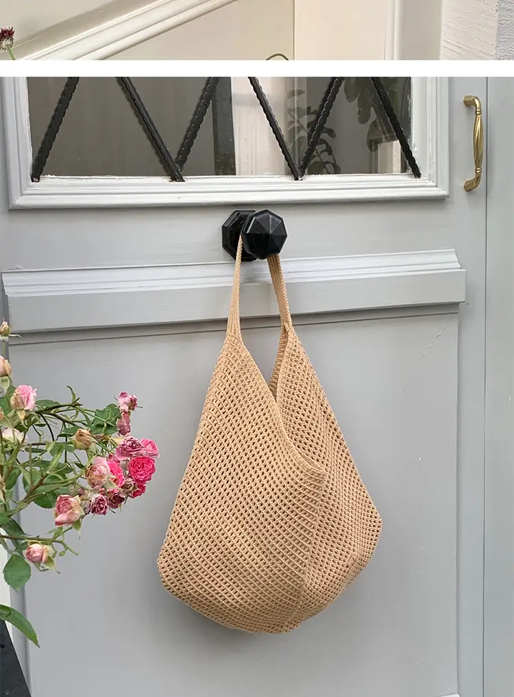 Red Crochet Woven Shoulder Bag for Women — feature 18