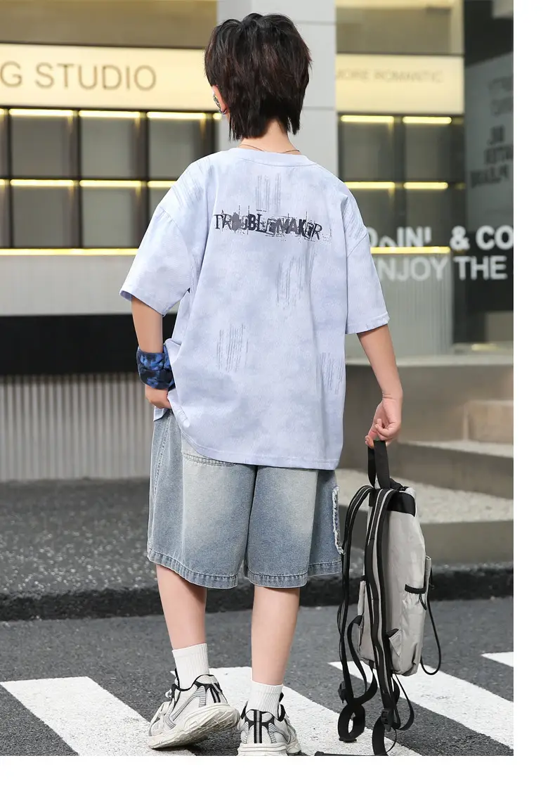 Summer Boys Denim Shorts & T-Shirt Set — feature 19