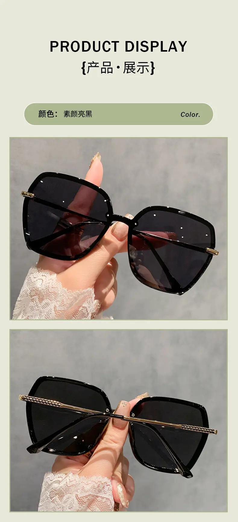 2025 New Polarized UV400 Sunglasses Black β feature 8
