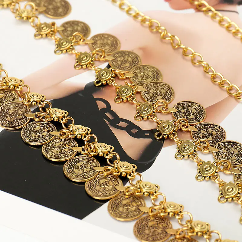 Hip-hop Fashion Vintage Compass Pendant Belt Single Layer All-Match Waist Chain - Image 5