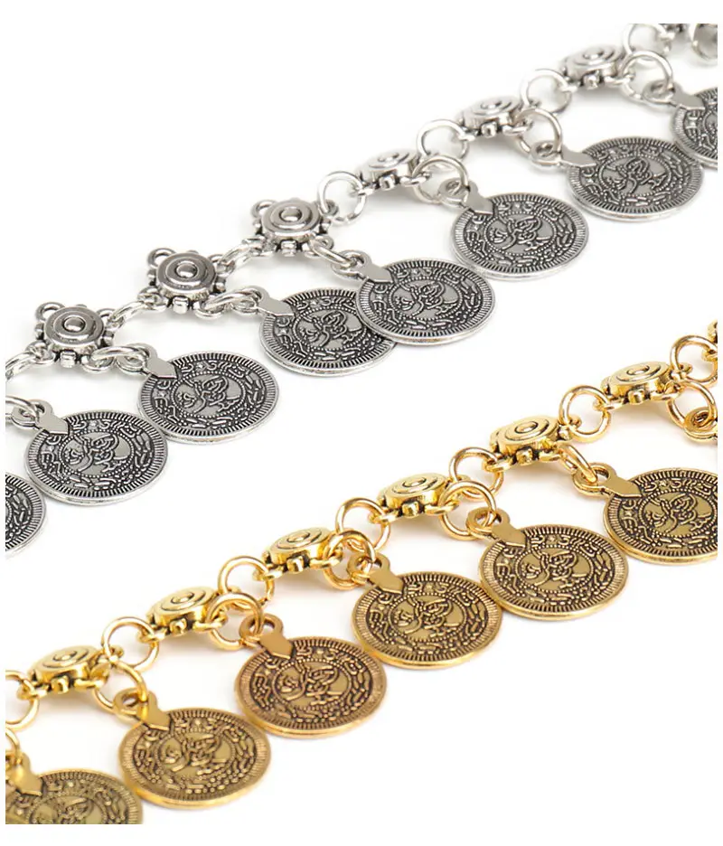 Hip-hop Fashion Vintage Compass Pendant Belt Single Layer All-Match Waist Chain — feature 22