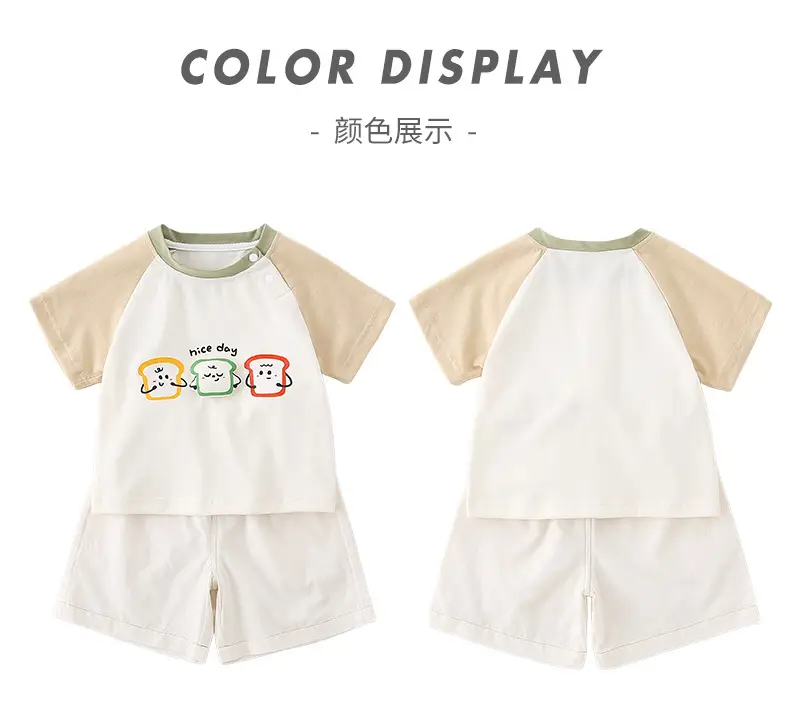 Summer T-Shirt Boy Baby Short-Sleeved Clothes Street Top Two-Piece Summer Suit New Kidsren's Casual Suit — feature 4