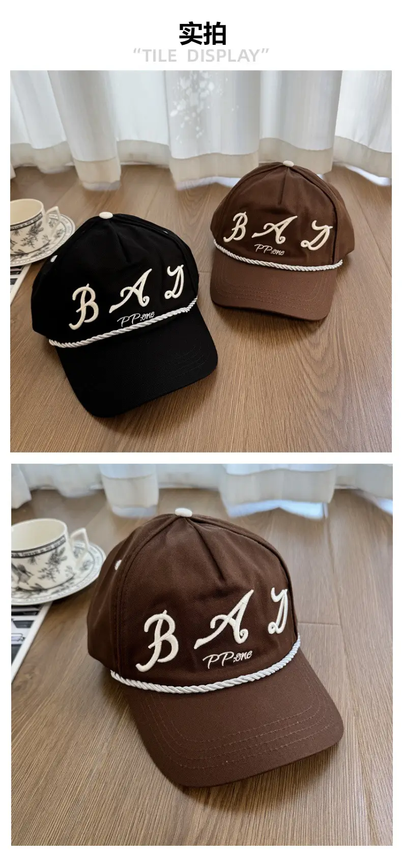 2025 Letter Embroidered Baseball Caps for Women — feature 4