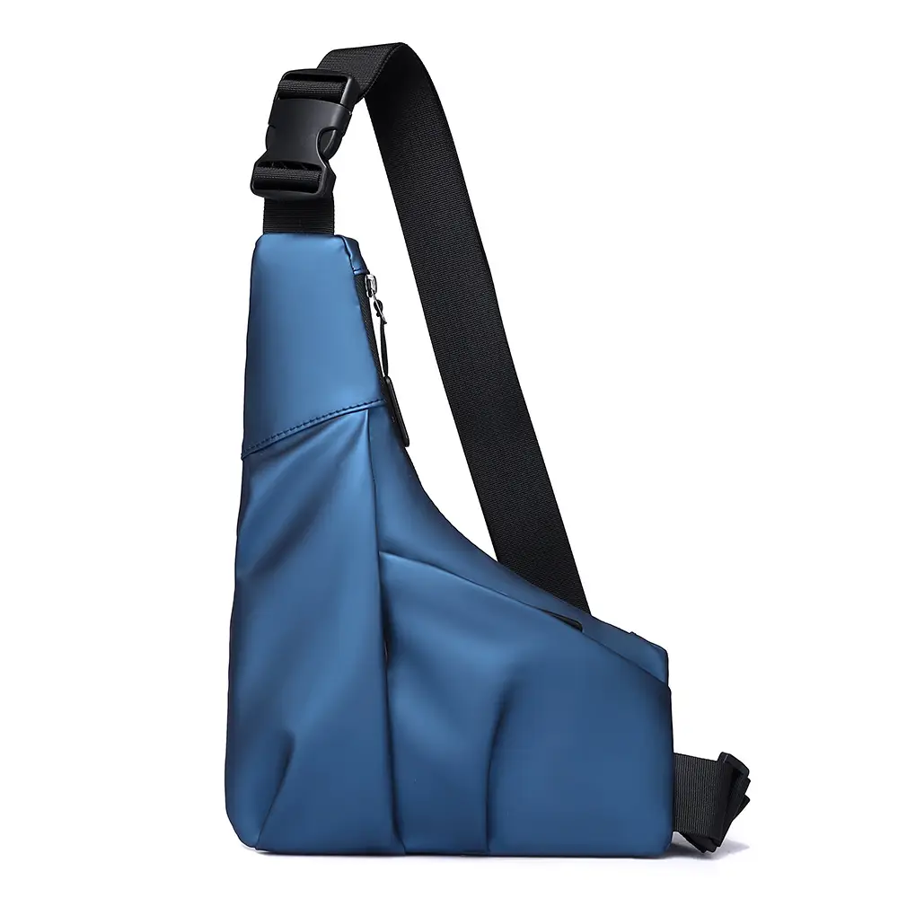 Men's Gun-Shape Shoulder Bag Black Nylon — feature 25