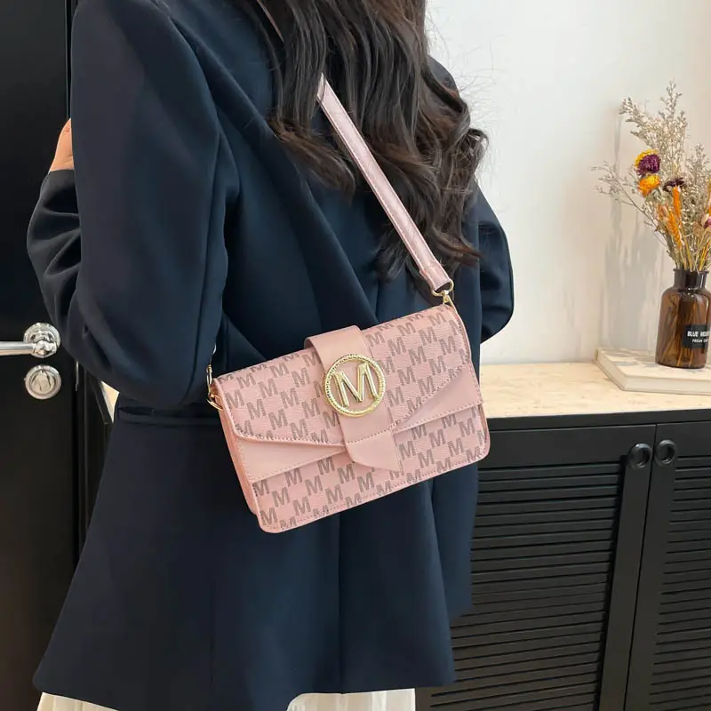 Korean Style Letter Print Shoulder Bag for Women - Image 6